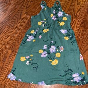 Old Navy Green Floral Kids Dress